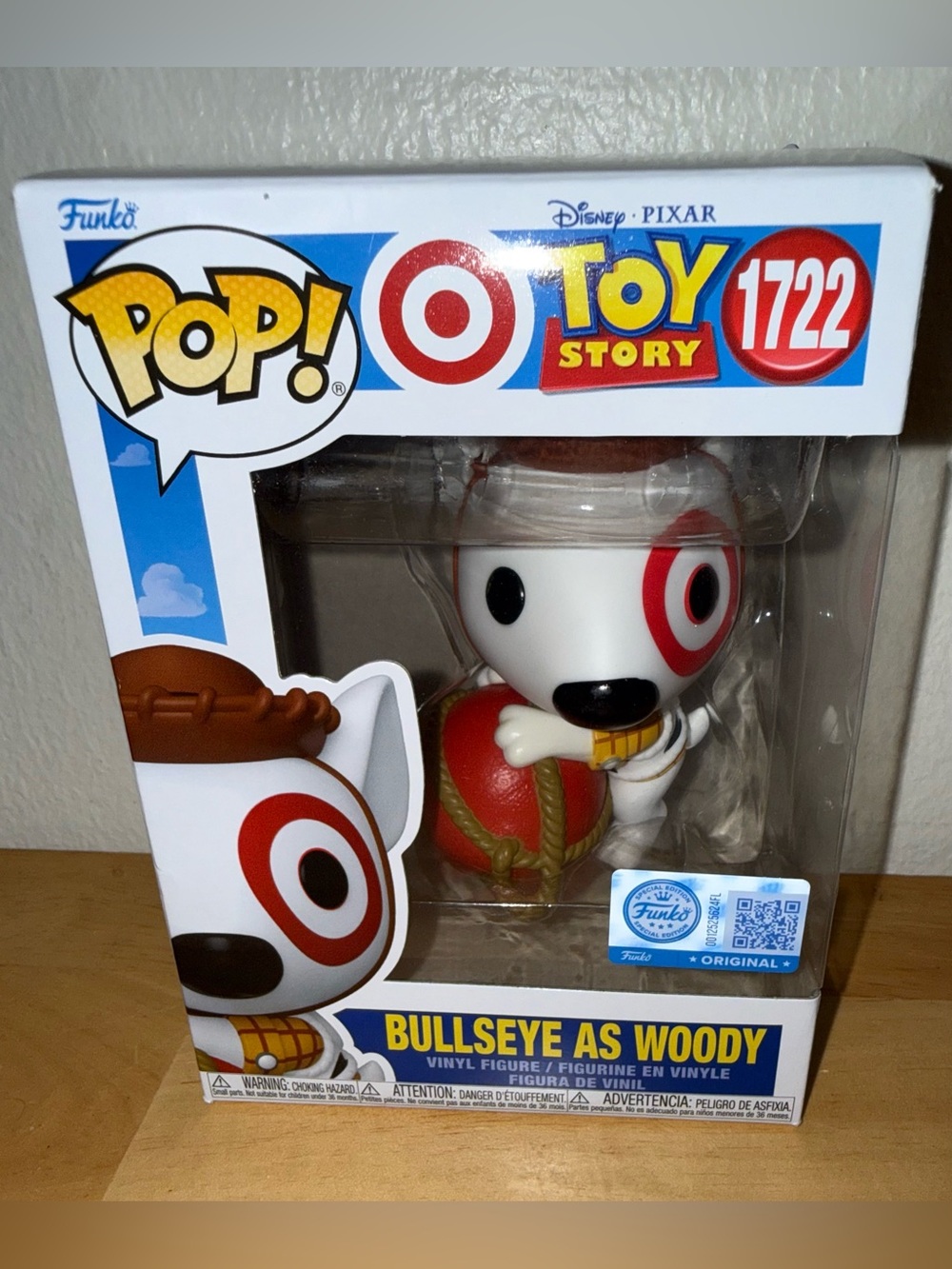 Funko Toy Story Bullseye As Woody Vinyl Figure (White & Red), NIB